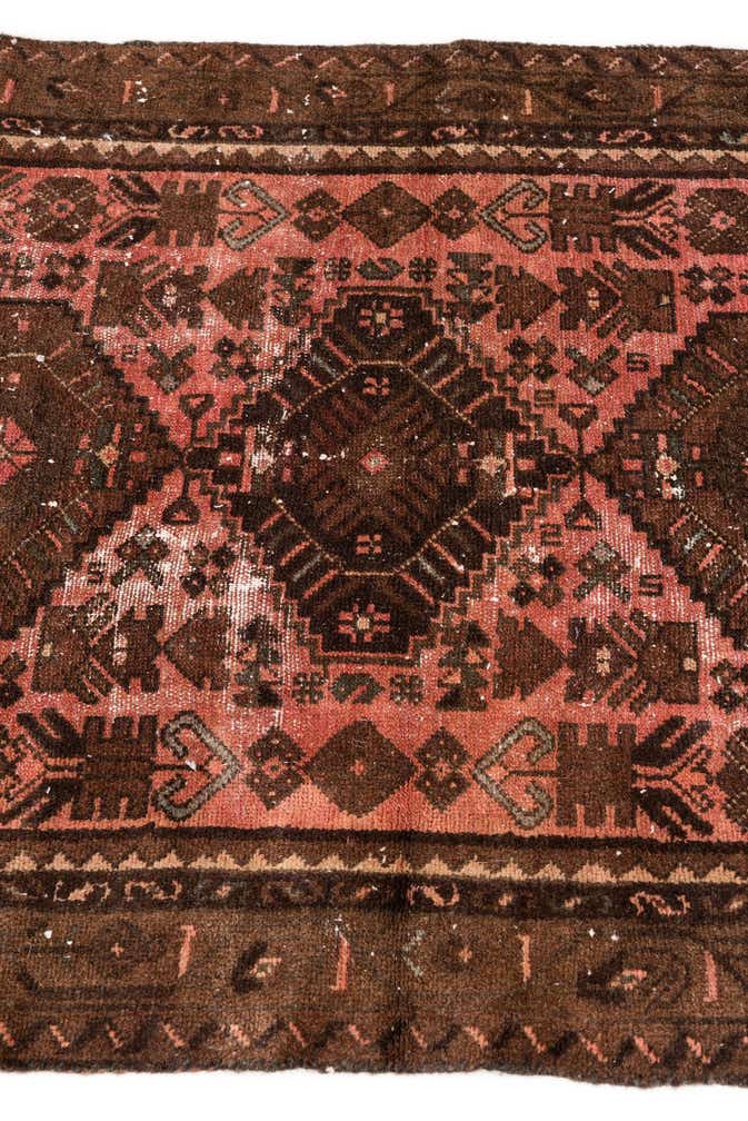 3' 2 x 6' 1 Hand Knotted Ultra Vintage Persian Wool Runner Rug