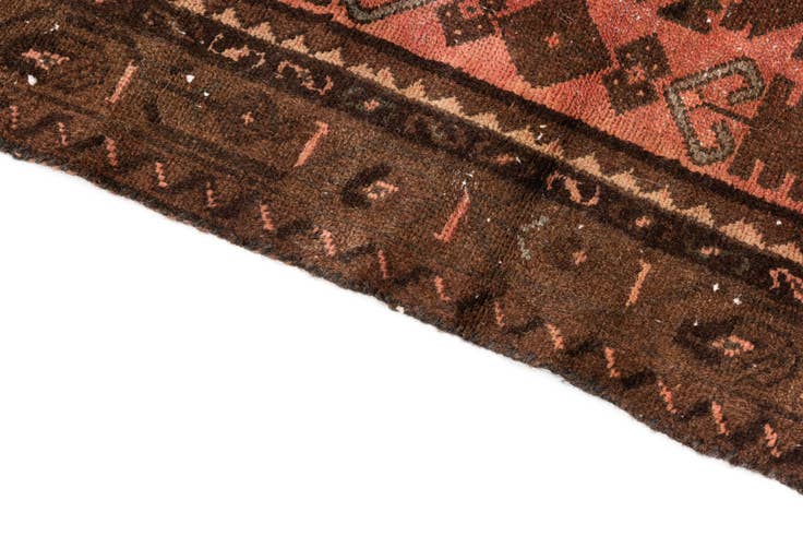 Detail image of 3' 2 x 6' 1 Hand Knotted Ultra Vintage Persian Wool Runner Rug