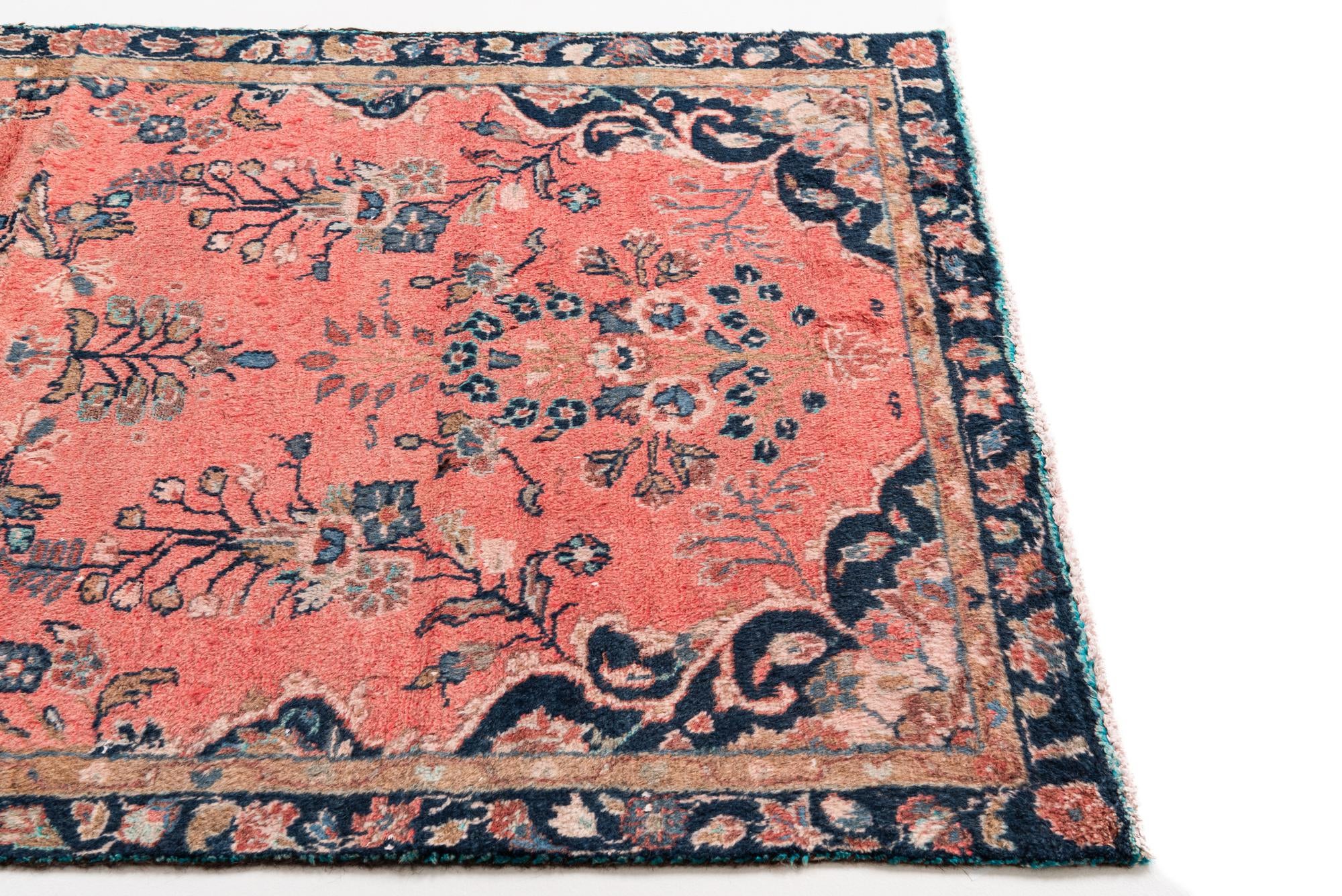 3' 3 x 6' 4 Hand Knotted Ultra Vintage Persian Wool Runner Rug