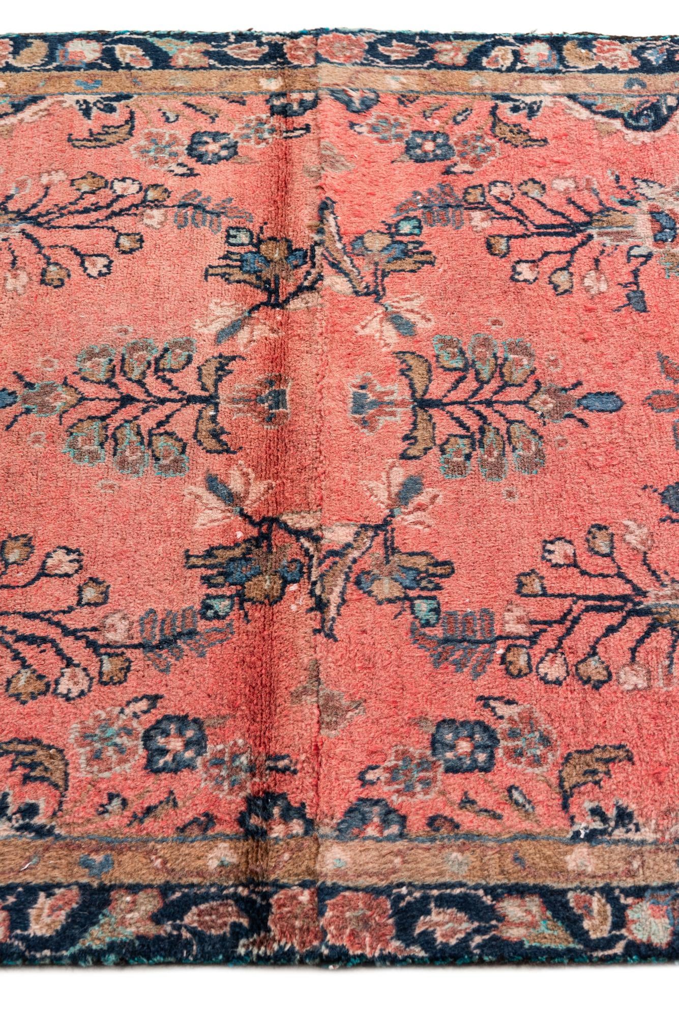 3' 3 x 6' 4 Hand Knotted Ultra Vintage Persian Wool Runner Rug