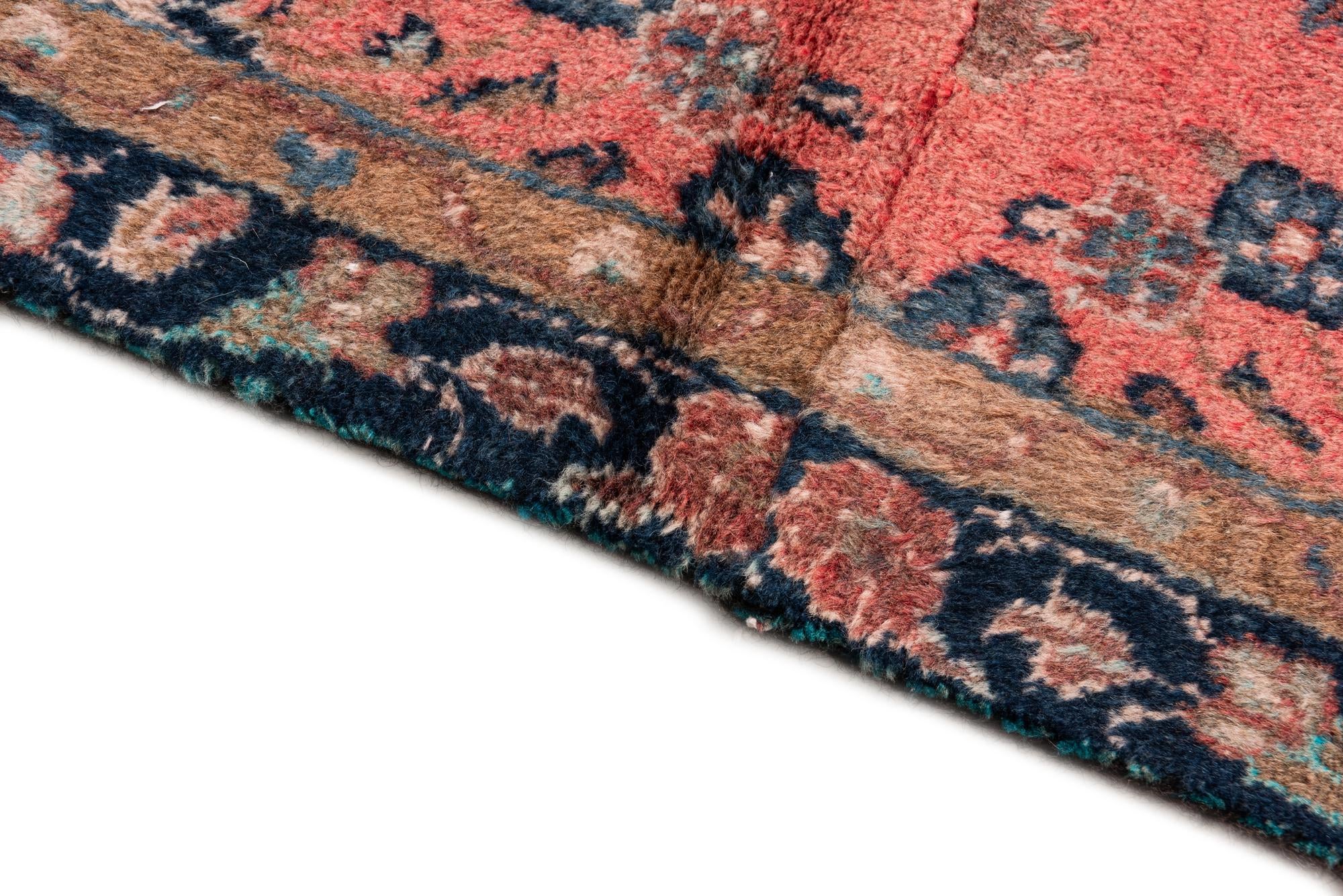 3' 3 x 6' 4 Hand Knotted Ultra Vintage Persian Wool Runner Rug