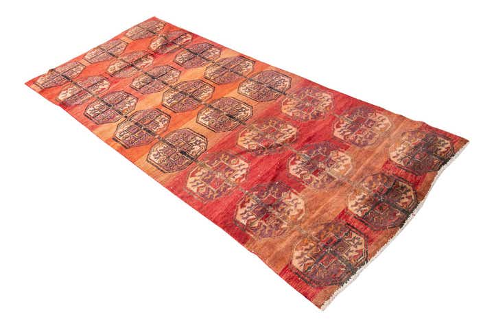 3' 3 x 7' 5 Hand Knotted Ultra Vintage Persian Wool Runner Rug