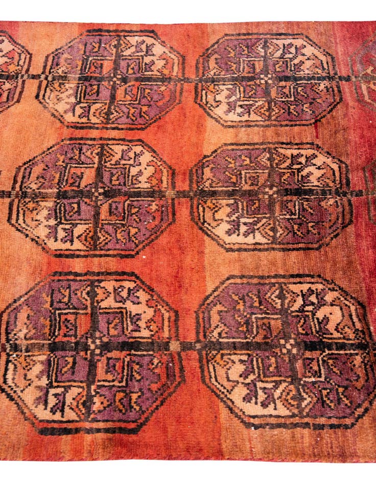 Detail image of 3' 3 x 7' 5  Hand Knotted Ultra Vintage Persian Wool Runner Rug