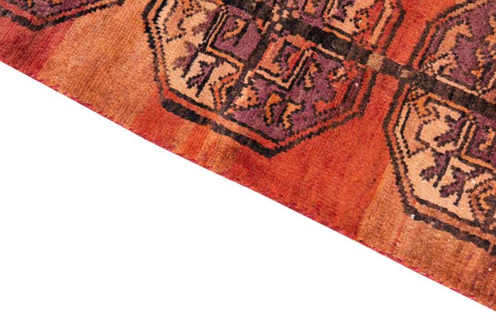 3' 3 x 7' 5 Hand Knotted Ultra Vintage Persian Wool Runner Rug