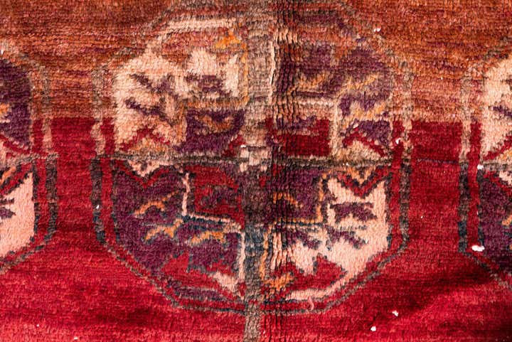 3' 3 x 7' 5 Hand Knotted Ultra Vintage Persian Wool Runner Rug