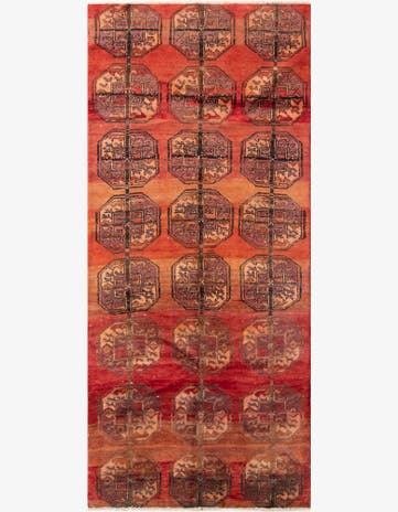 3' 3 x 7' 5 Hand Knotted Ultra Vintage Persian Wool Runner Rug
