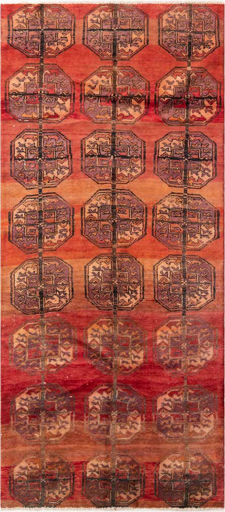 3' 3 x 7' 5 Hand Knotted Ultra Vintage Persian Wool Runner Rug