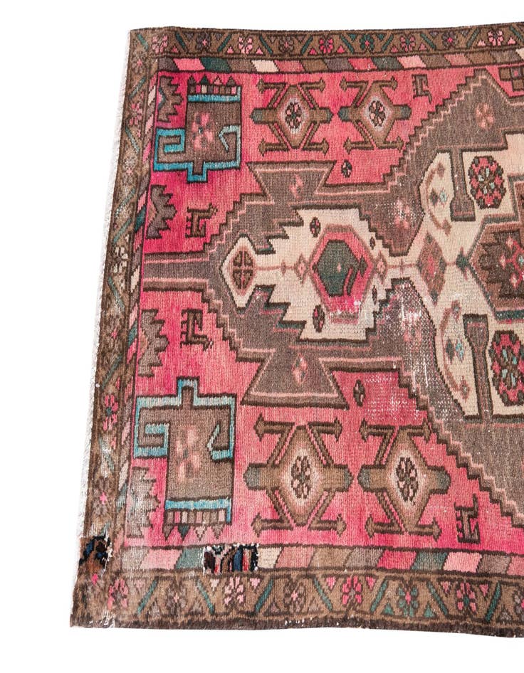 Detail image of 3' x 6' 2  Hand Knotted Ultra Vintage Persian Wool Runner Rug
