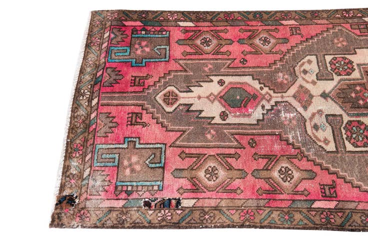 Detail image of 3' x 6' 2 Hand Knotted Ultra Vintage Persian Wool Runner Rug