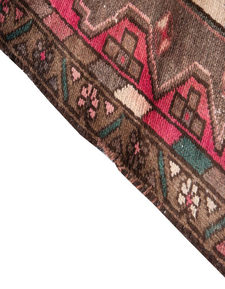 Detail image of 3' x 6' 2  Hand Knotted Ultra Vintage Persian Wool Runner Rug