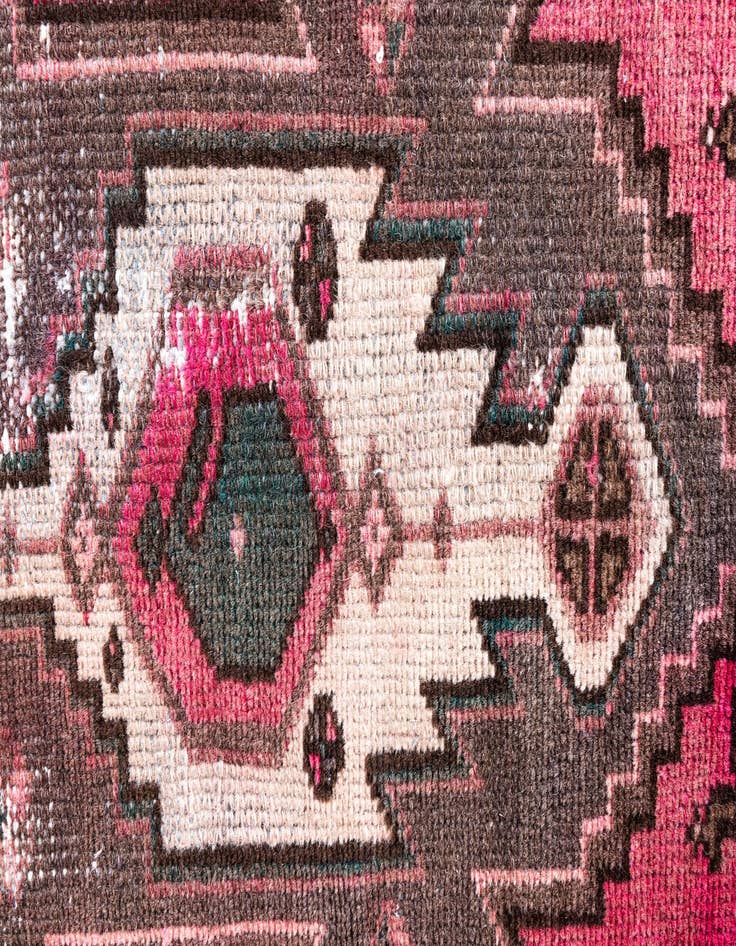 Detail image of 3' x 6' 2  Hand Knotted Ultra Vintage Persian Wool Runner Rug