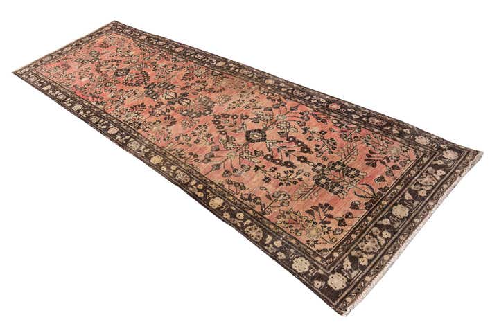 3' 3 x 10' Hand Knotted Ultra Vintage Persian Wool Runner Rug