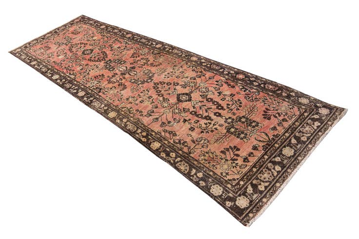Detail image of 3' 3 x 10' Hand Knotted Ultra Vintage Persian Wool Runner Rug