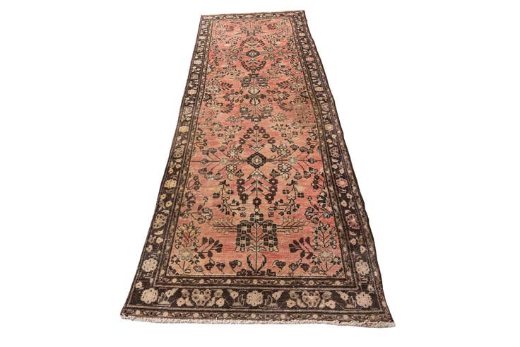 Detail image of 3' 3 x 10' Hand Knotted Ultra Vintage Persian Wool Runner Rug