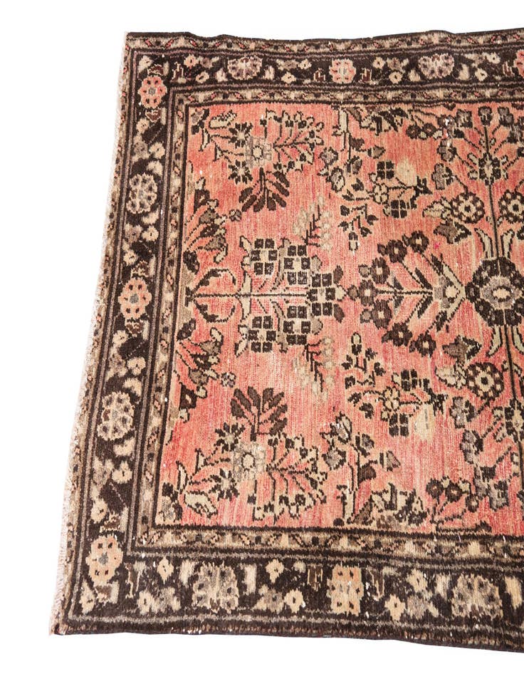 Detail image of 3' 3 x 10'  Hand Knotted Ultra Vintage Persian Wool Runner Rug