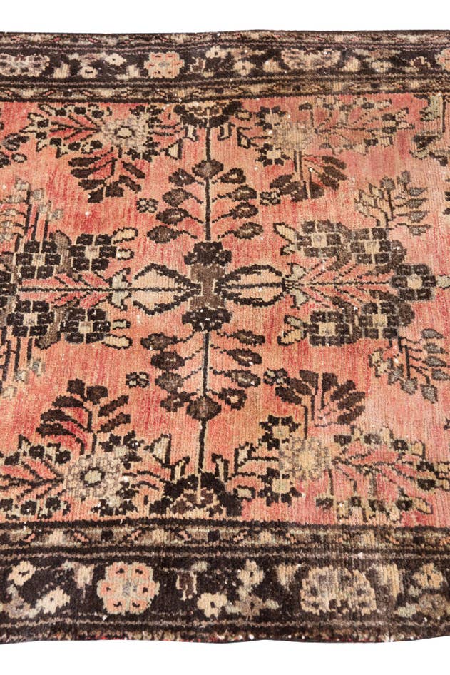 Detail image of 3' 3 x 10' Hand Knotted Ultra Vintage Persian Wool Runner Rug