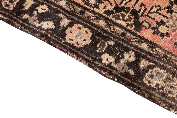 Detail image of 3' 3 x 10' Hand Knotted Ultra Vintage Persian Wool Runner Rug