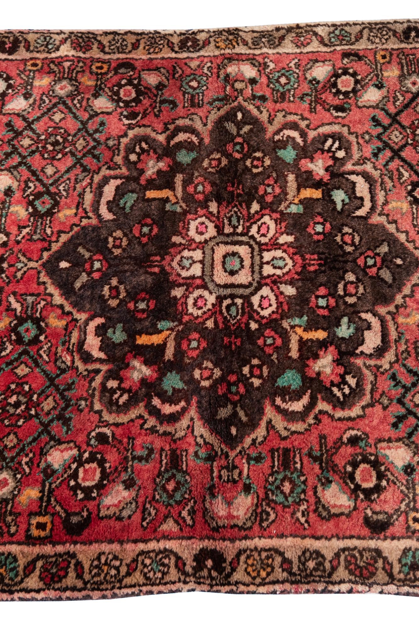 3' 2 x 9' 7 Hand Knotted Ultra Vintage Persian Wool Runner Rug
