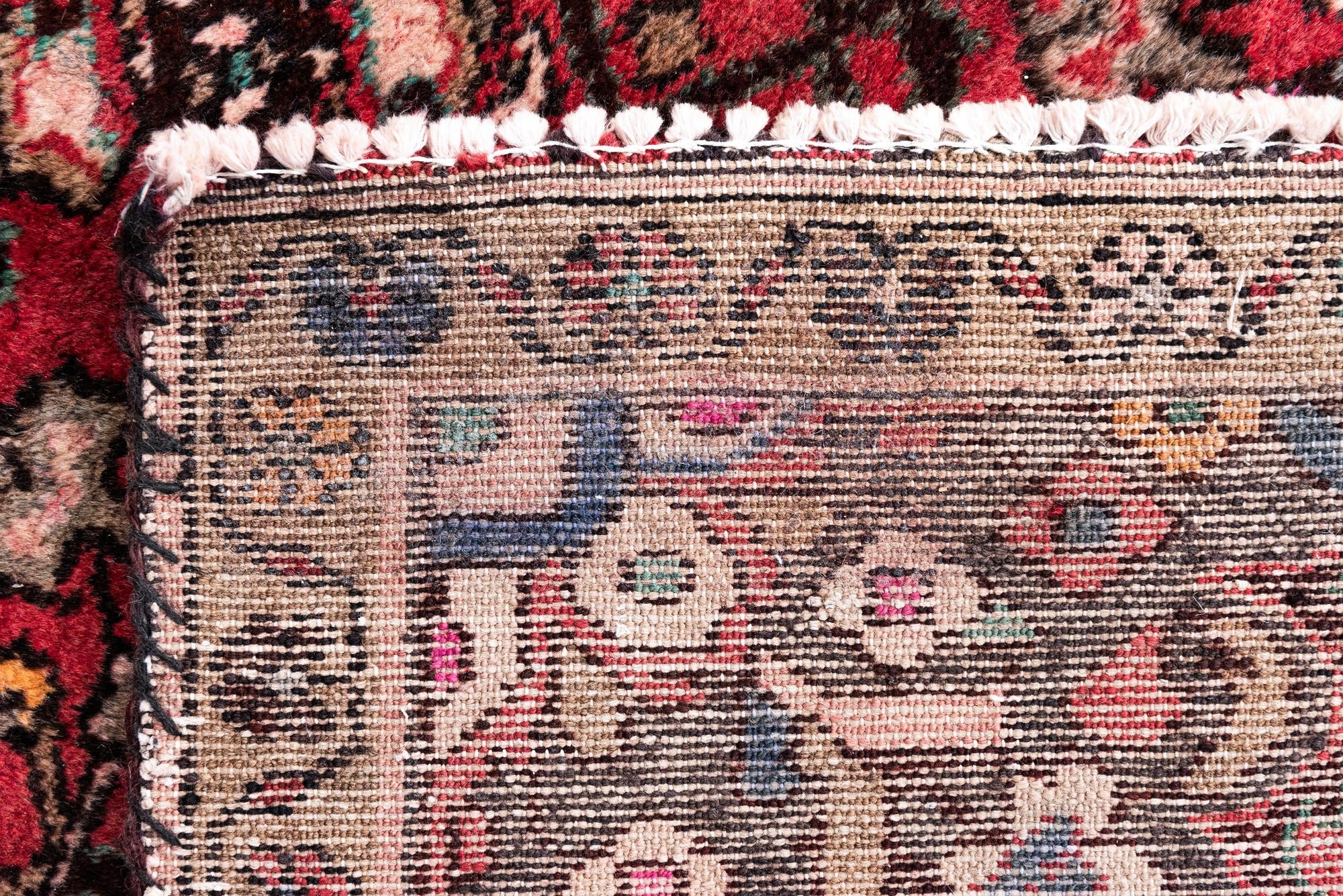 3' 2 x 9' 7 Hand Knotted Ultra Vintage Persian Wool Runner Rug