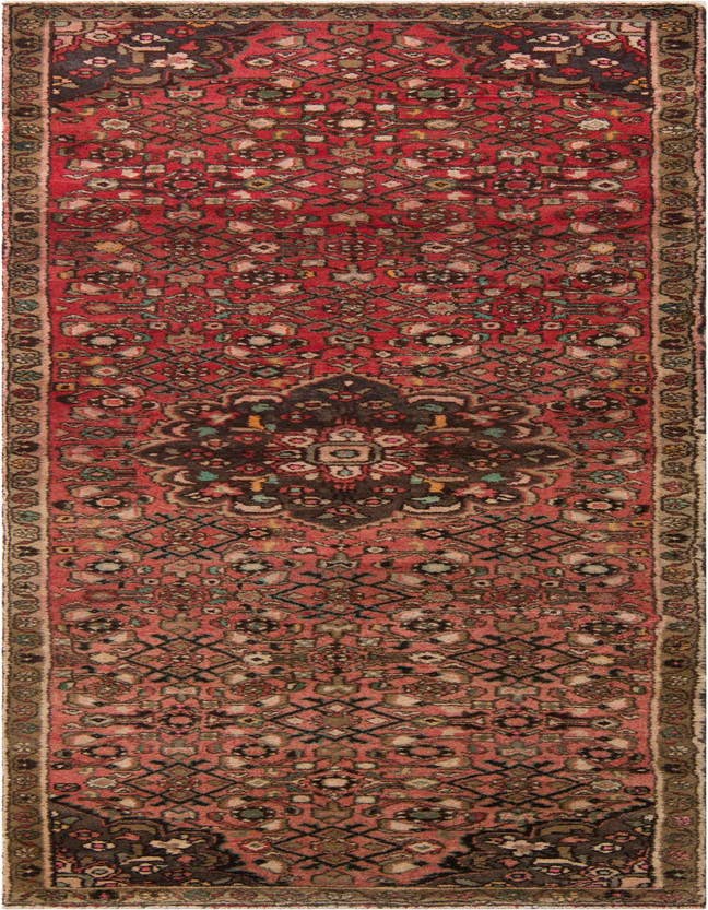Detail image of 3' 2 x 9' 7 Hand Knotted Ultra Vintage Persian Wool Runner Rug