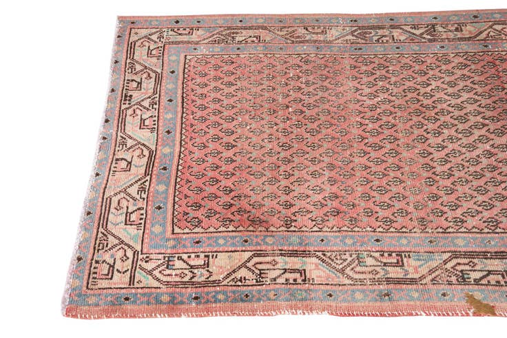 Detail image of 3' 6 x 10' Hand Knotted Ultra Vintage Persian Wool Runner Rug