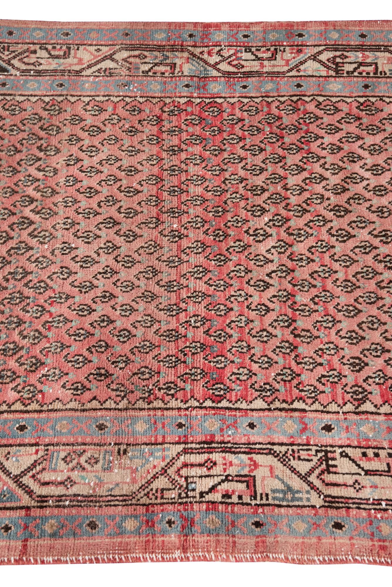 3' 6 x 10' Hand Knotted Ultra Vintage Persian Wool Runner Rug