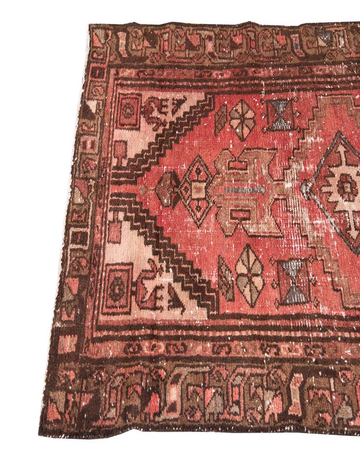 Detail image of 3' x 9' 2  Hand Knotted Ultra Vintage Persian Wool Runner Rug