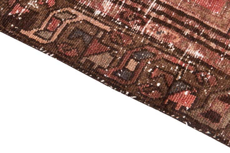 Detail image of 3' x 9' 2 Hand Knotted Ultra Vintage Persian Wool Runner Rug