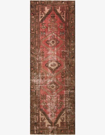 3' x 9' 2 Hand Knotted Ultra Vintage Persian Wool Runner Rug