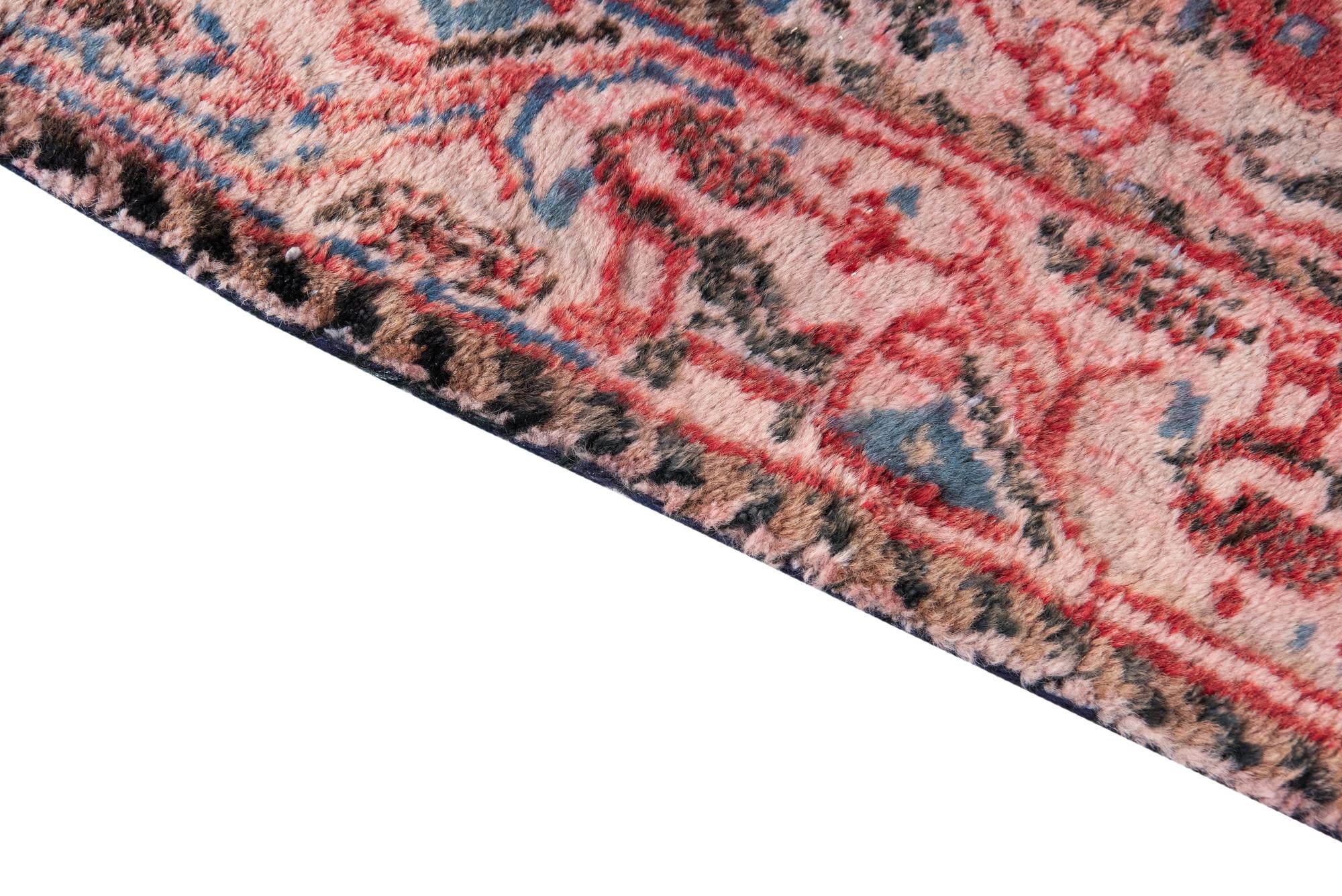 3' 10 x 9' 6 Hand Knotted Ultra Vintage Persian Wool Runner Rug