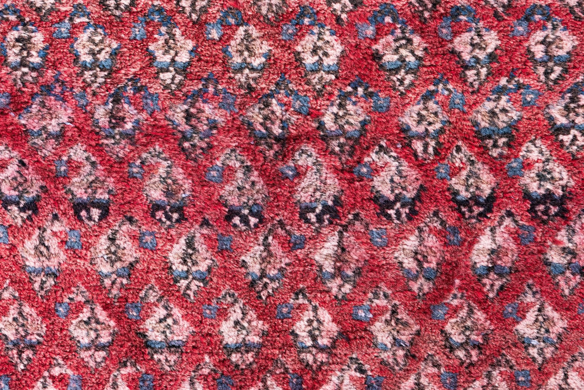 3' 10 x 9' 6 Hand Knotted Ultra Vintage Persian Wool Runner Rug