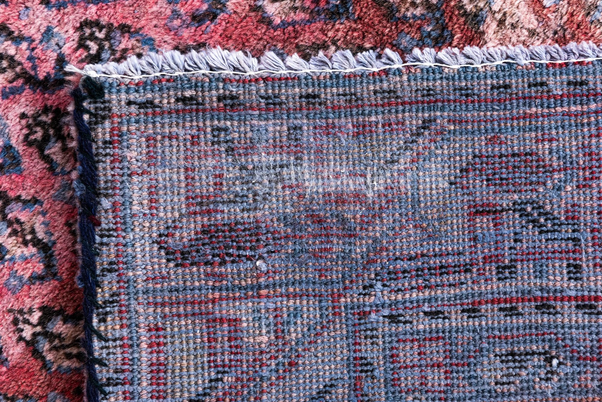 3' 10 x 9' 6 Hand Knotted Ultra Vintage Persian Wool Runner Rug