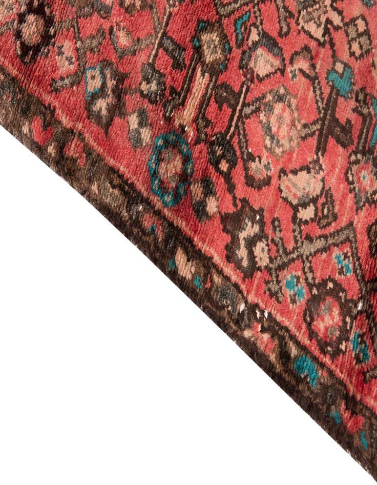Detail image of 3' 2 x 9' 7  Hand Knotted Ultra Vintage Persian Wool Runner Rug
