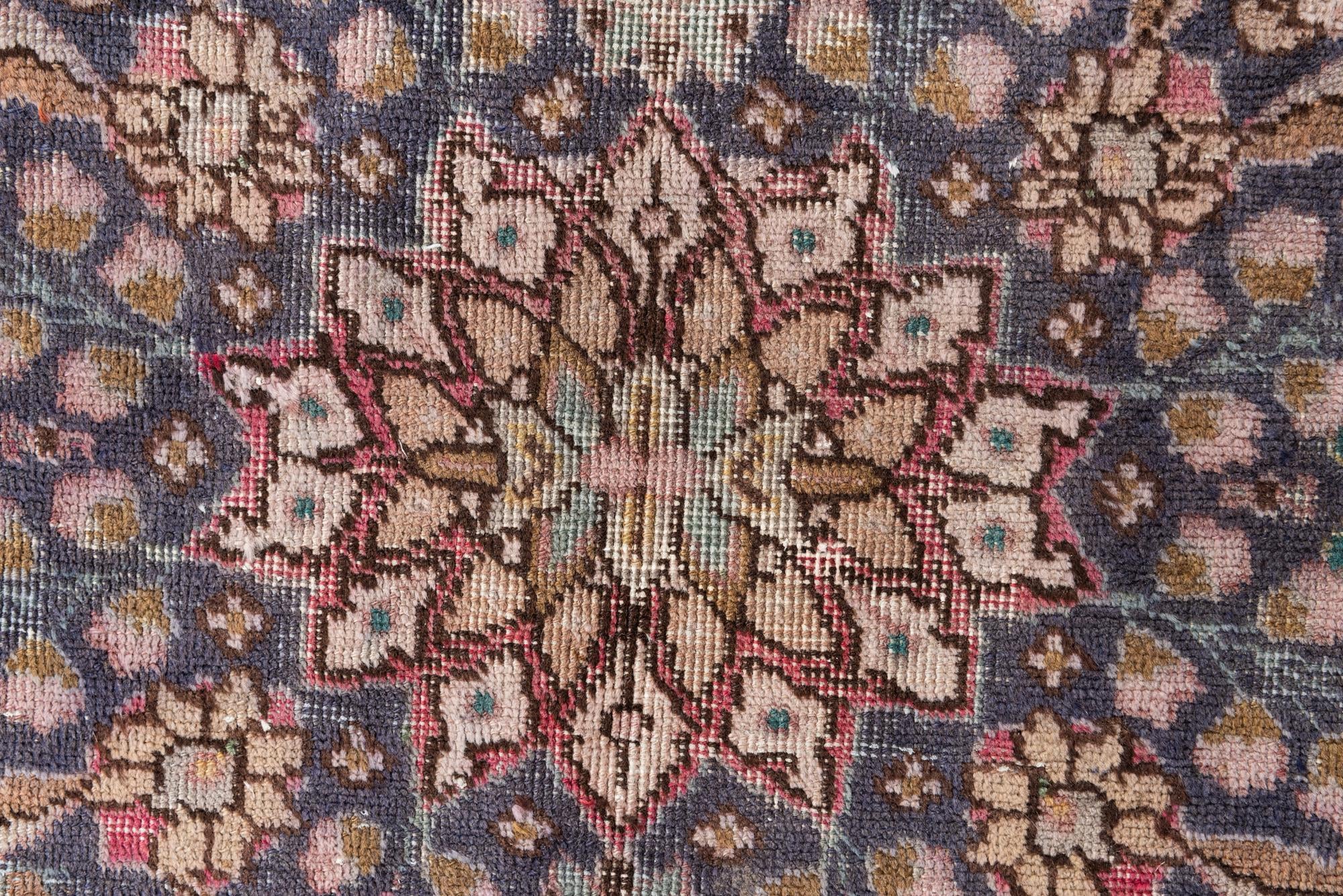 3' 10 x 8' 1 Hand Knotted Ultra Vintage Persian Wool Runner Rug