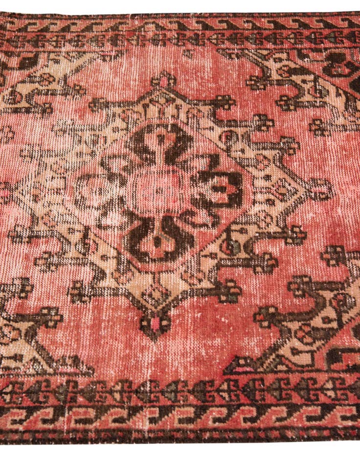 Detail image of 3' 2 x 9' 1  Hand Knotted Ultra Vintage Persian Wool Runner Rug