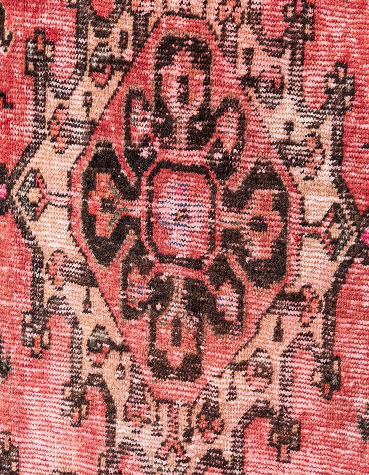 Detail image of 3' 2 x 9' 1  Hand Knotted Ultra Vintage Persian Wool Runner Rug