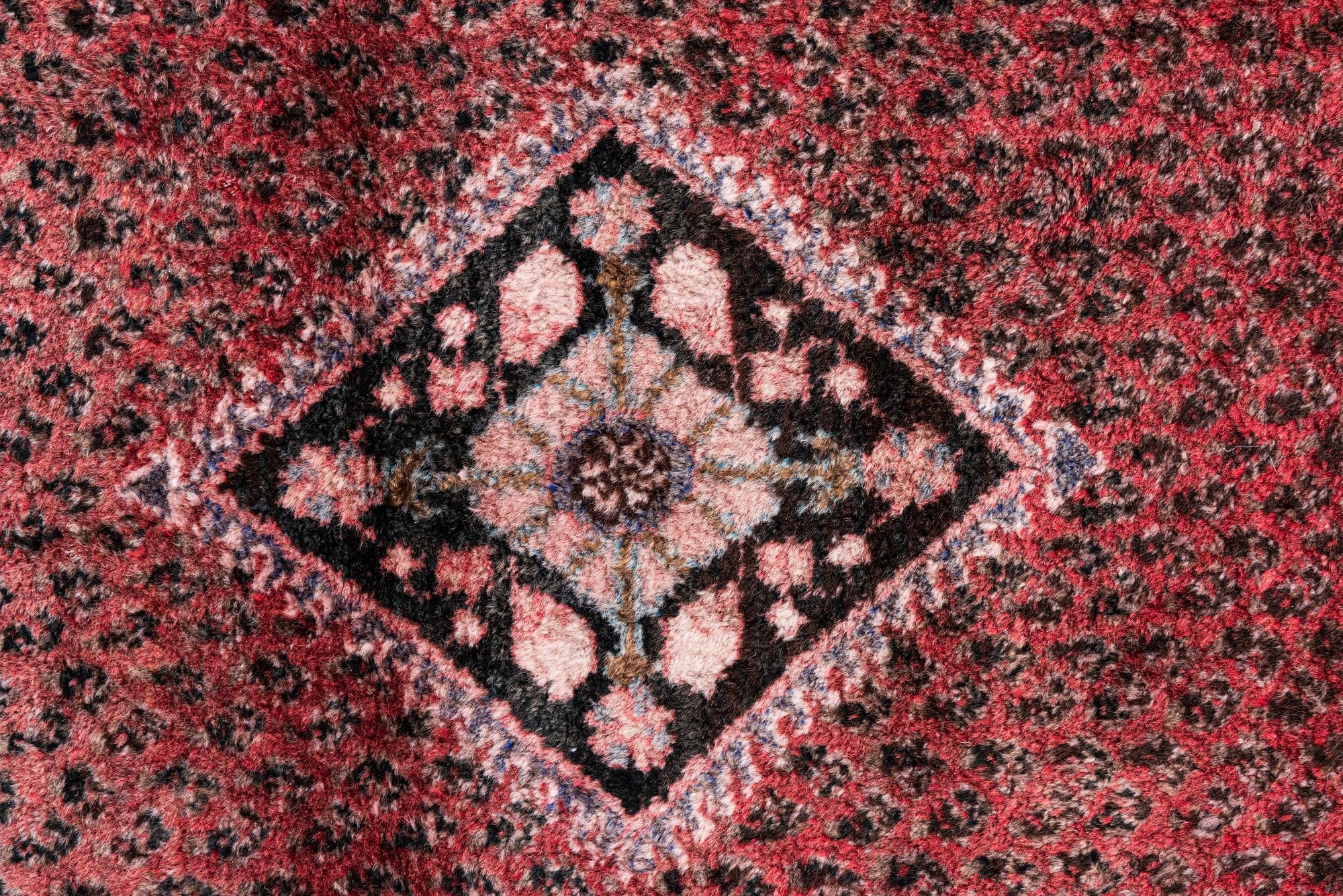 3' 5 x 9' 2 Hand Knotted Ultra Vintage Persian Wool Runner Rug