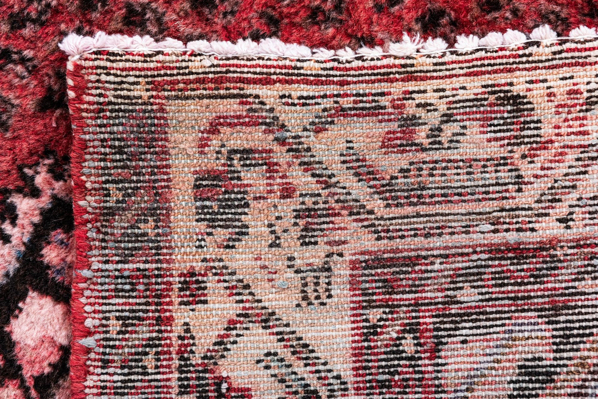 3' 5 x 9' 2 Hand Knotted Ultra Vintage Persian Wool Runner Rug