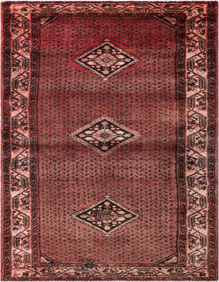 Detail image of 3' 5 x 9' 2 Hand Knotted Ultra Vintage Persian Wool Runner Rug