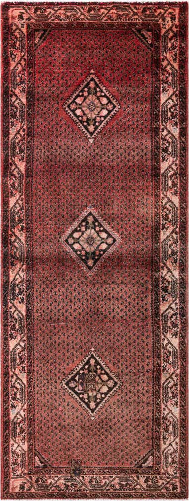 3' 5 x 9' 2 Hand Knotted Ultra Vintage Persian Wool Runner Rug