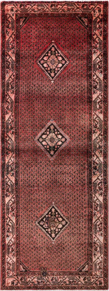 Detail image of 3' 5 x 9' 2 Hand Knotted Ultra Vintage Persian Wool Runner Rug