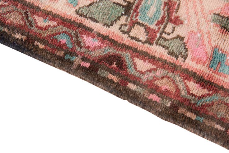 Detail image of 3' 9 x 10' 6 Hand Knotted Ultra Vintage Persian Wool Runner Rug