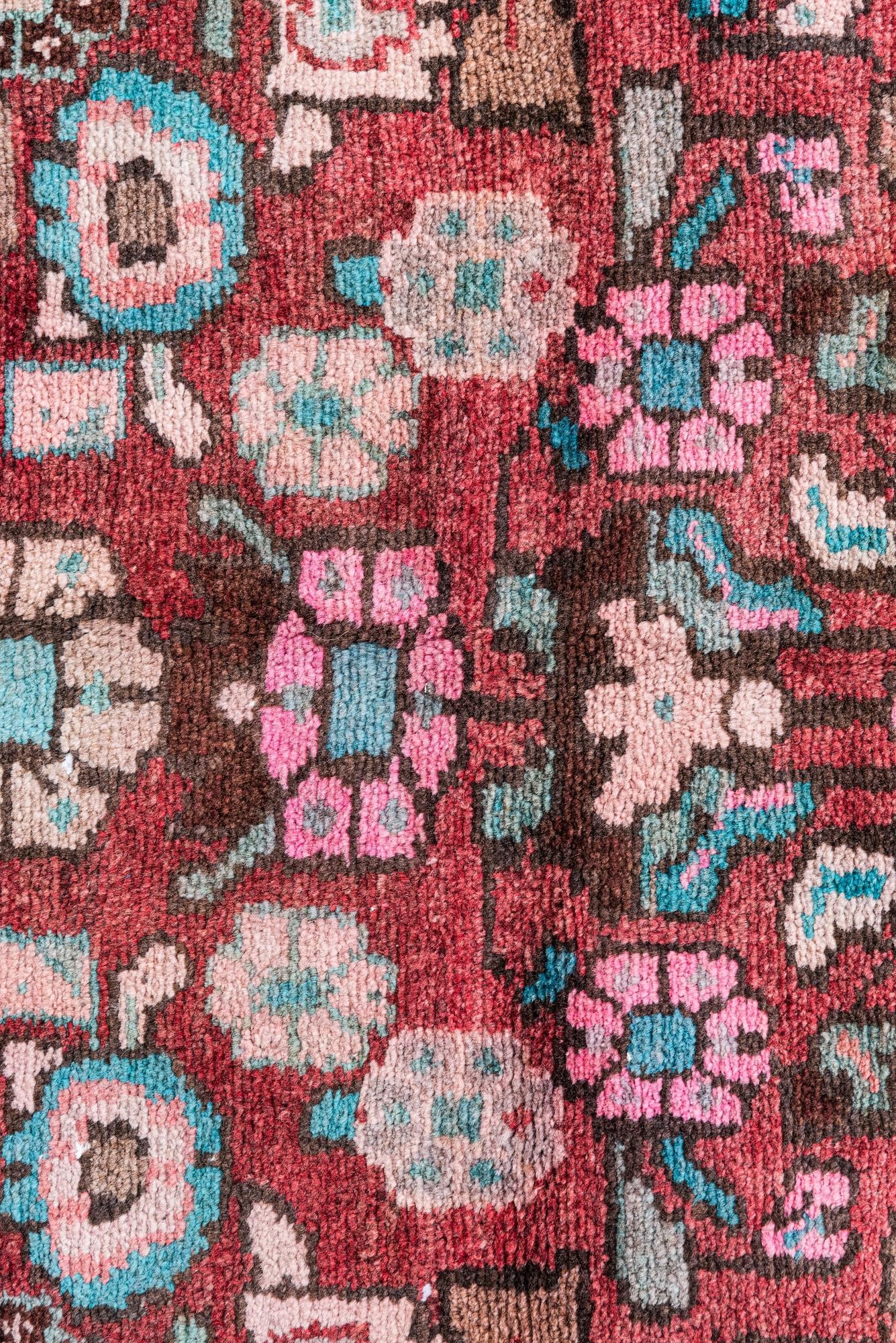 3' 9 x 10' 6 Hand Knotted Ultra Vintage Persian Wool Runner Rug