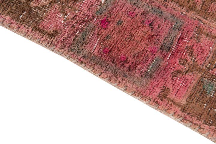 4' 5 x 10' 5 Hand Knotted Ultra Vintage Persian Wool Runner Rug