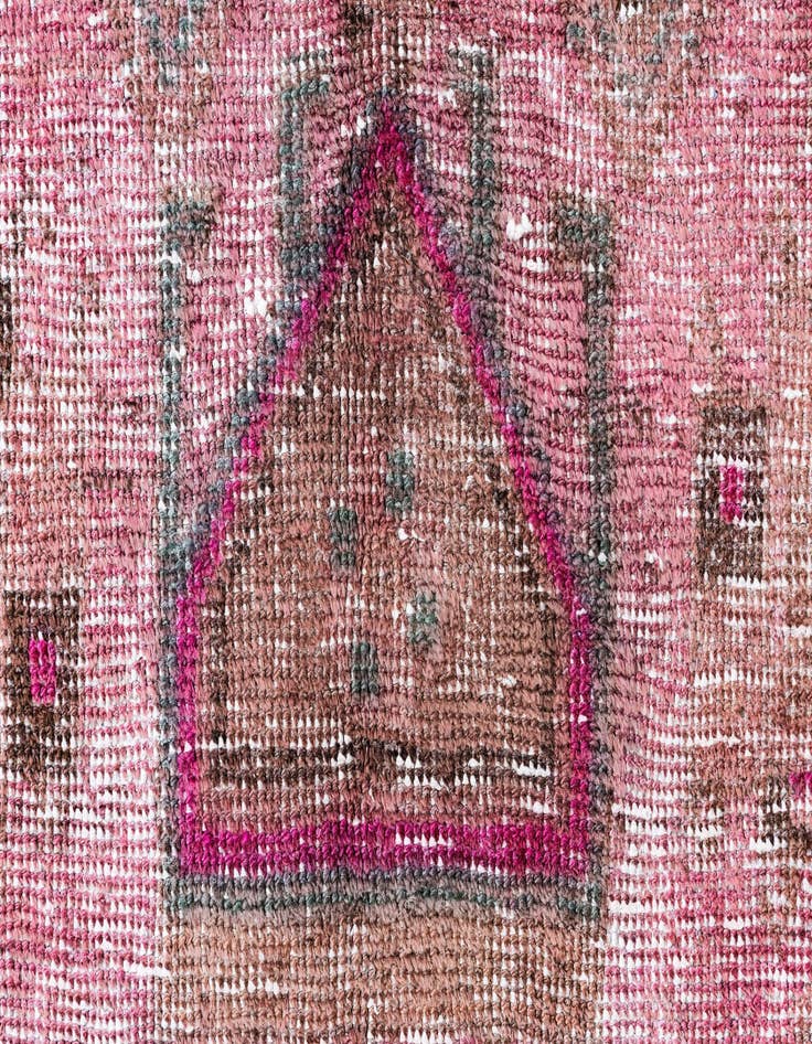 Detail image of 4' 5 x 10' 5  Hand Knotted Ultra Vintage Persian Wool Runner Rug