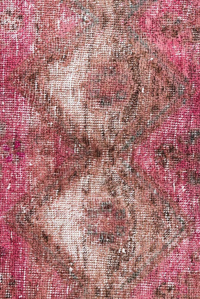 4' 5 x 10' 5 Hand Knotted Ultra Vintage Persian Wool Runner Rug