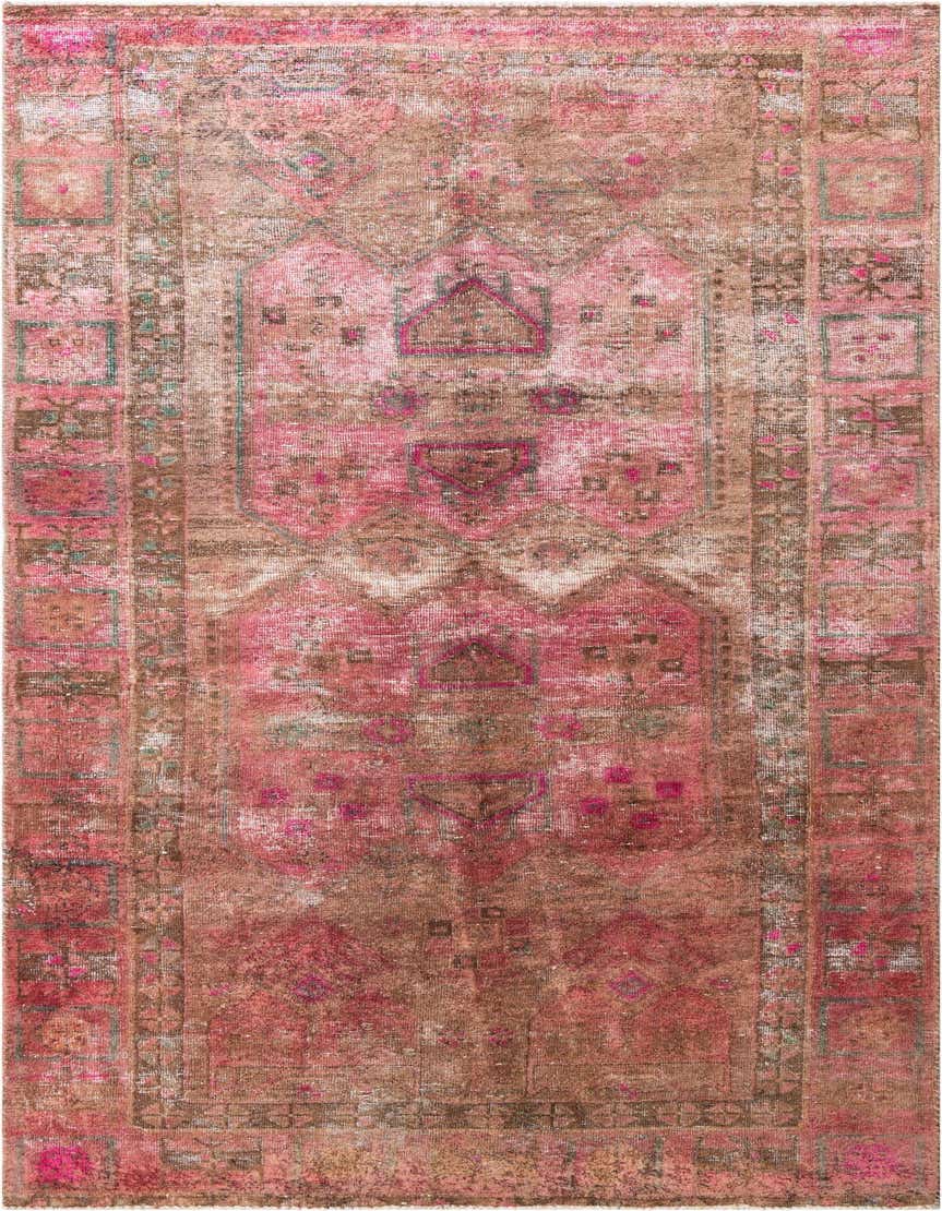 Primary image 4' 5 x 10' 5  Hand Knotted Ultra Vintage Persian Wool Runner Rug