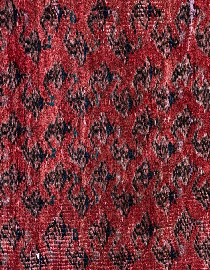 Detail image of 3' 9 x 9' 3  Hand Knotted Ultra Vintage Persian Wool Runner Rug