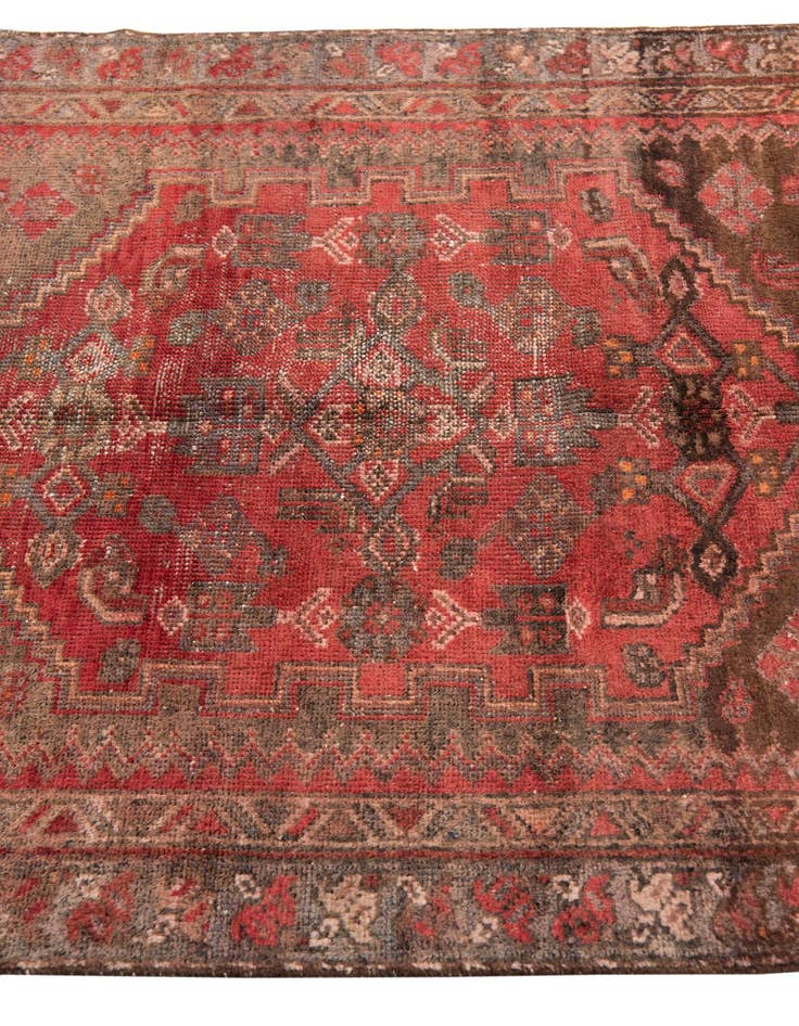 Detail image of 3' 4 x 6' 4  Hand Knotted Ultra Vintage Persian Wool Runner Rug