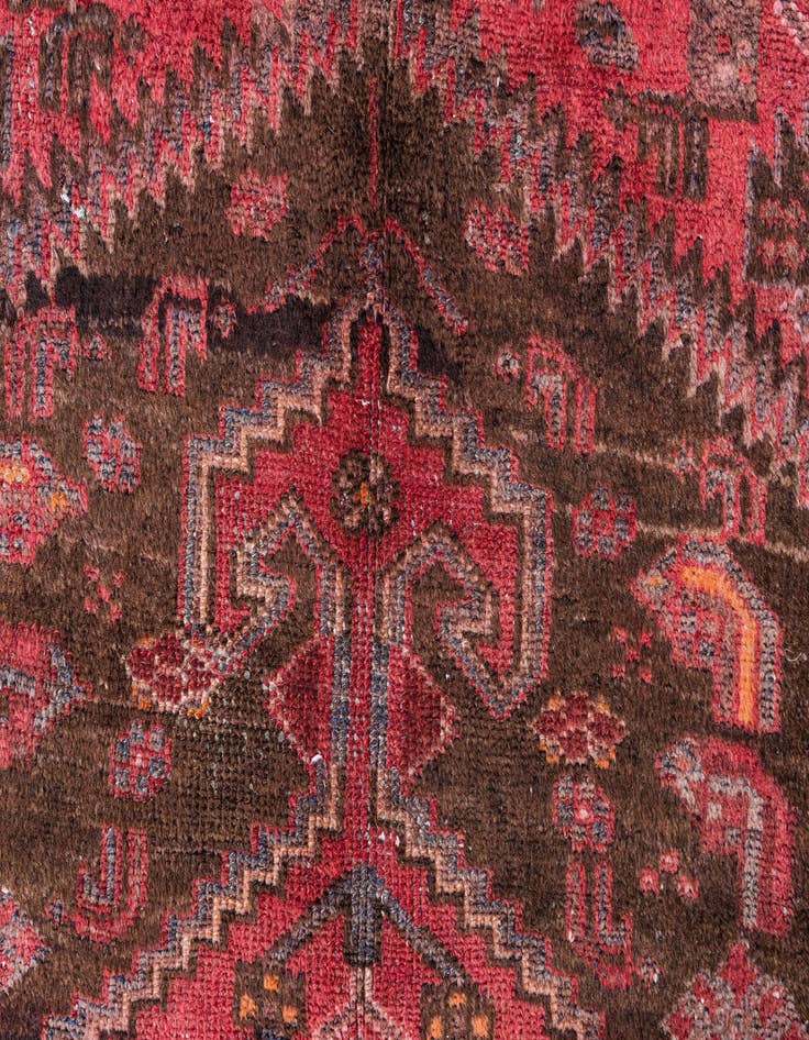 Detail image of 3' 4 x 6' 4  Hand Knotted Ultra Vintage Persian Wool Runner Rug